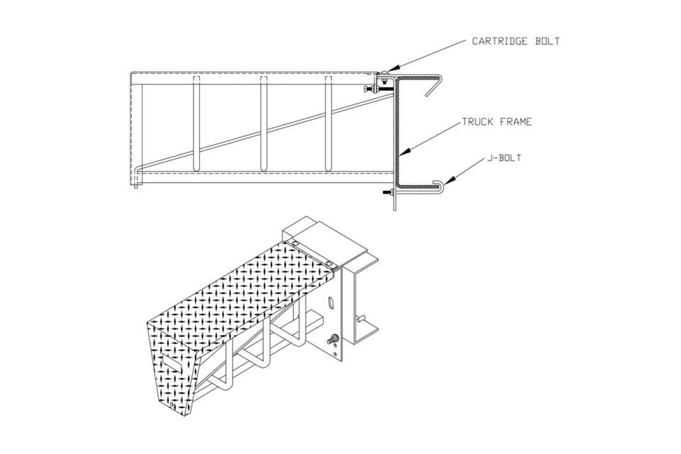 Tire Chain Carrier No-Drill Mounting Kit - Image 2