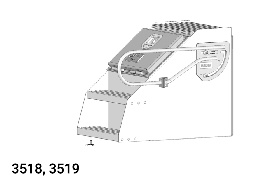 Saddle Box Folding Handle - Image 2