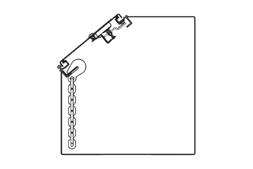 saddle box chain hanger
