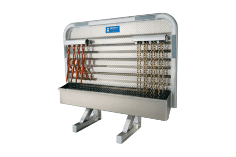 cab rack with chain hangers